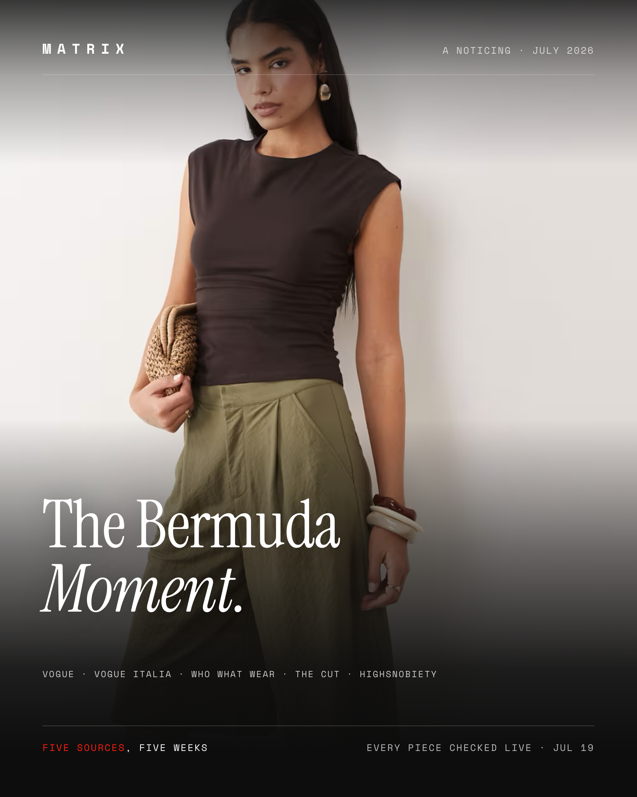 The Bermuda Shorts Moment. We keep noticing it — the…