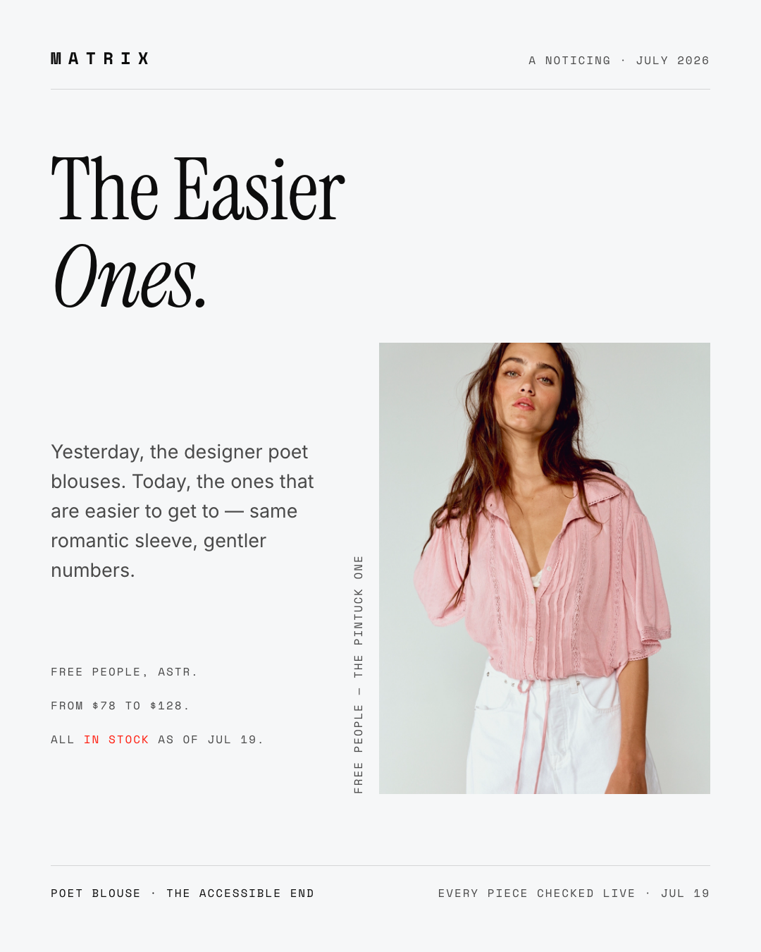 The poet blouse, the accessible way. Yesterday the designer…