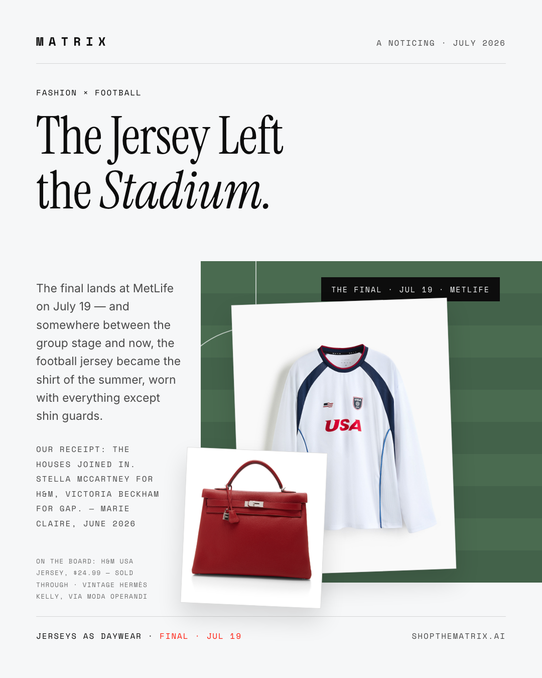 The final lands at MetLife on July 19, and somewhere…